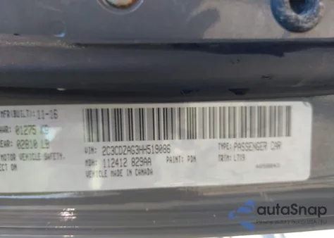 2017 Dodge Challenger Sxt z USA, uszkodzony, nr VIN 2C3CDZAG3HH519086